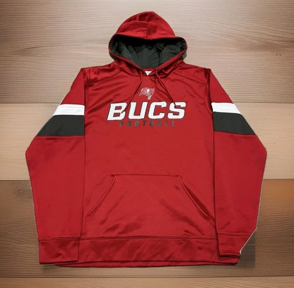 New Tampa Bay Buccaneers NFL Team Apparel Men’s Size 2XL Hoodie RED BUC